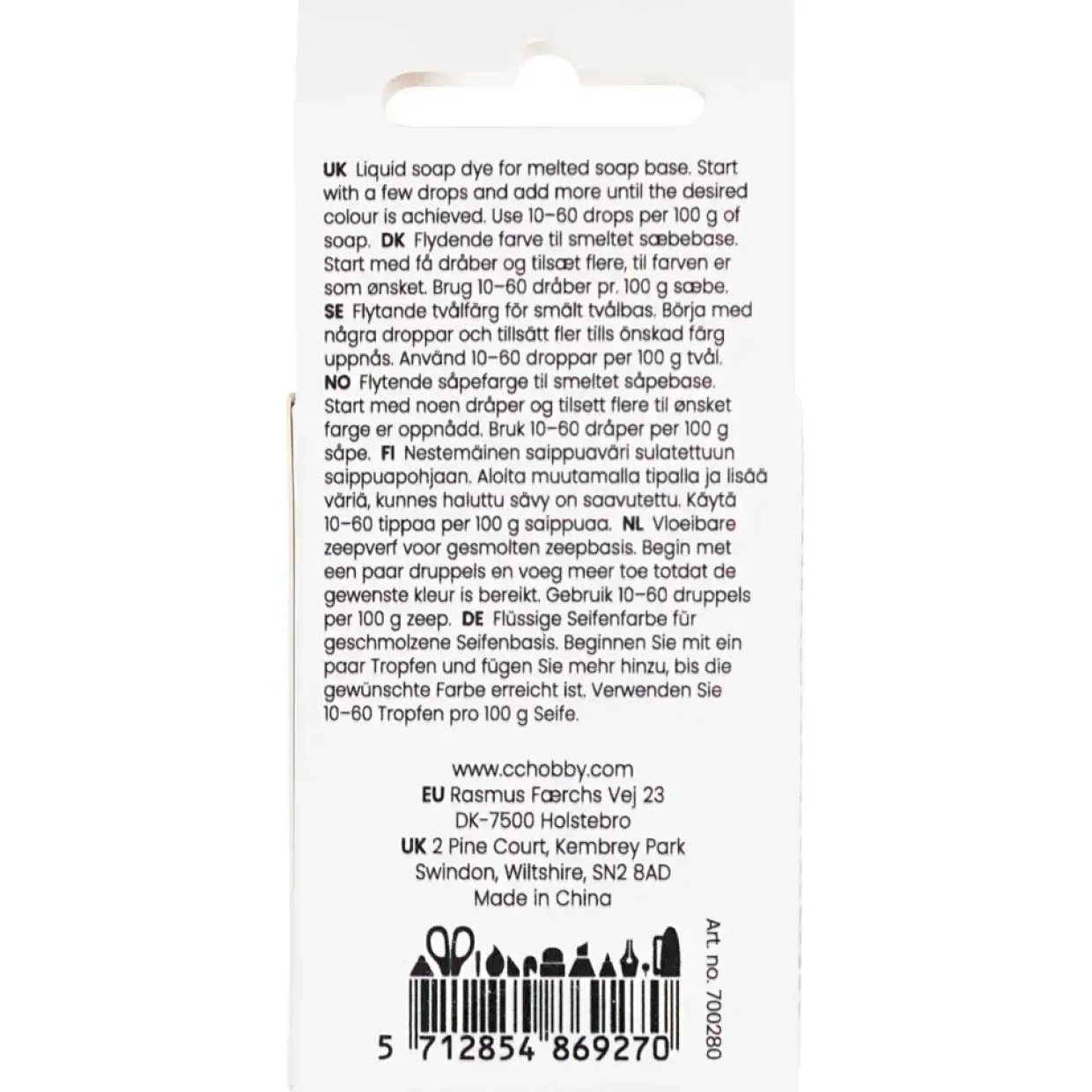 Sæbefarve | gul | 10 ml/ 1 fl.