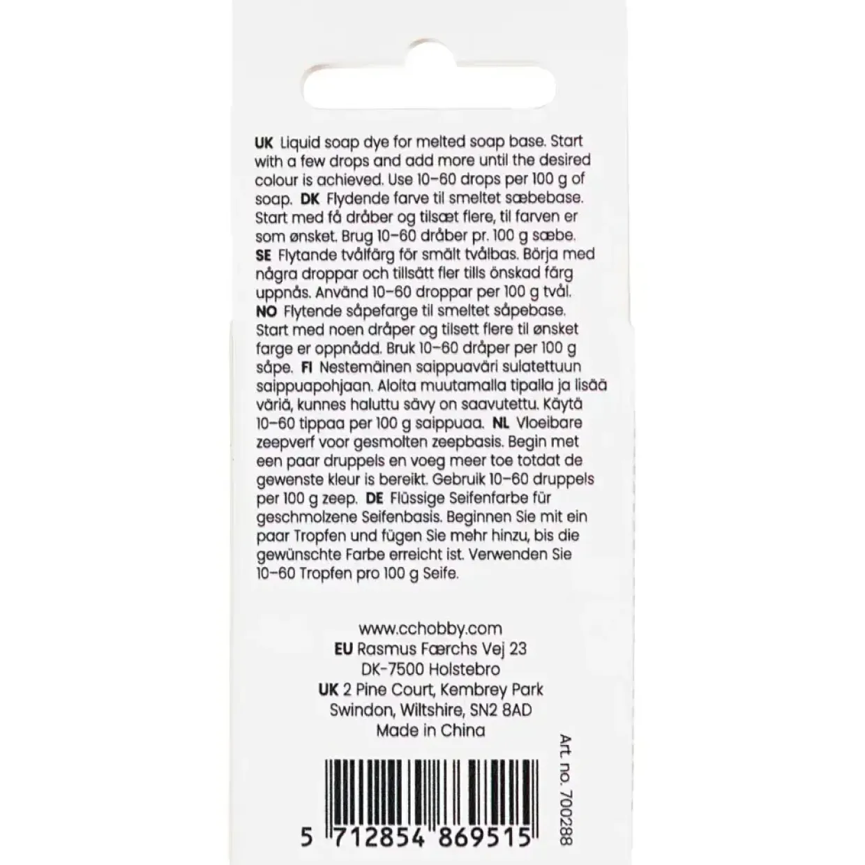 Sæbefarve | olivenbrun | 10 ml/ 1 fl.