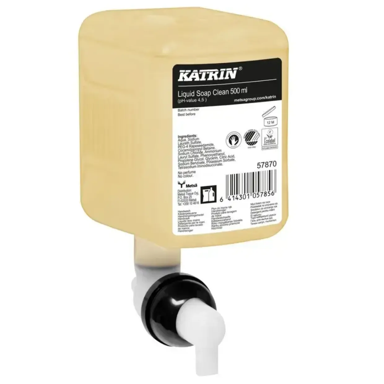 Sæbe – Katrin Green – Flydende sæbe – 0,5 l – Uden parfume
