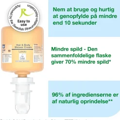 Sæbe - Tork 425662, Luksus Hair & Body Mini S5 - 8 x 525 ml