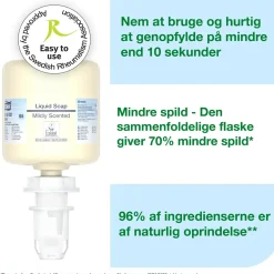 Sæbe Tork 425502 Mild Duft Mini S5 flydende 8x520ml