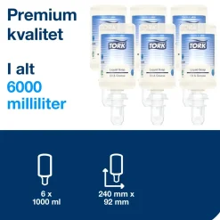 Sæbe Tork 424401 S4 Industri u/farve 6x1/pak