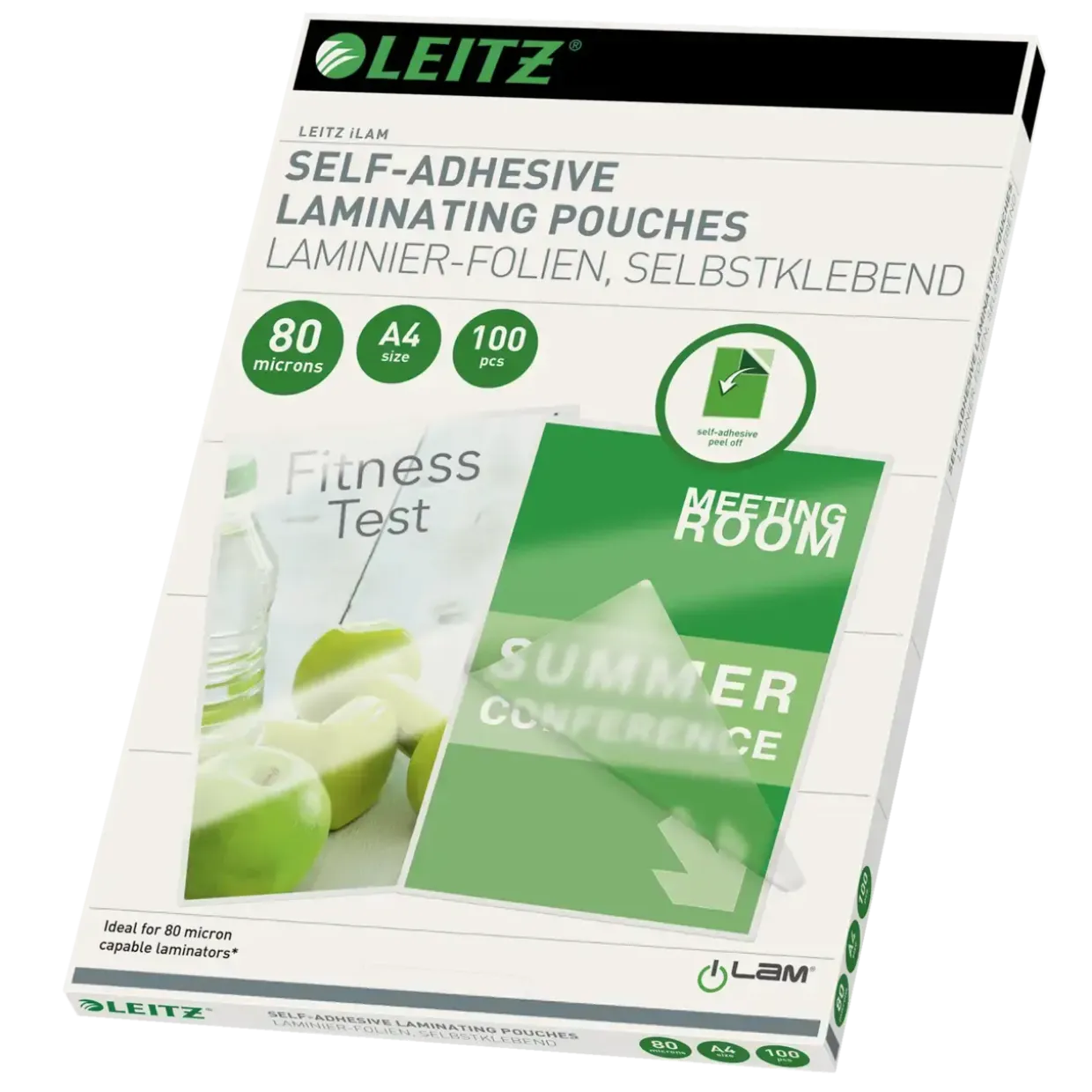 Selvklæbende Lamineringslommer Leitz - 100 stk