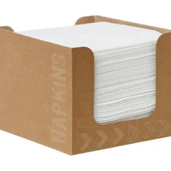 Serviet DuniSoft Airlaid 20x20cm i Pap-dispenser Lille Hvid - 24 pk x 50 stk/krt