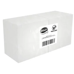 Serviet Ooops! 24x24 cm 1-lag Hvid - 9 pk x 500 stk/krt