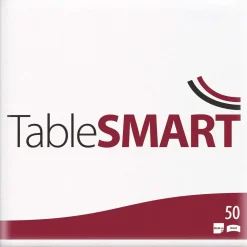 Serviet TableSMART airlaid 48x48 cm 1/4 fold Hvid - 10 pk x 50 stk/krt