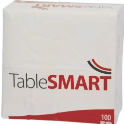 Serviet TableSMART 40x40 cm 3-lag 1/8-fold Hvid - 10 pk x 100 stk/krt