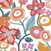 Servietter, Blomster m mønster, str. 33x33 cm, 20 stk.