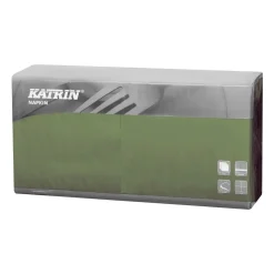 Servietter Katrin 1/4 Fold - 3-lags grøn - 40 cm - 4 x 250 stk - 115376