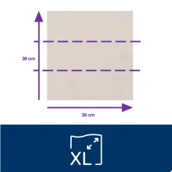 Servietter Tork 477352 2-lags 1|8 fold 39cm natur 1800 servietter