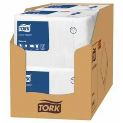Servietter - Tork 509300 - 1-lags - 33x33 cm - Hvid - 8x500 stk