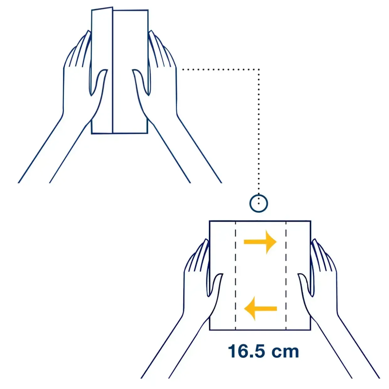 Serviet til dispenser, Tork 12830 Xpressnap Fit N14 2-lags interfold - 21,3x16,5cm natur - 4320 stk