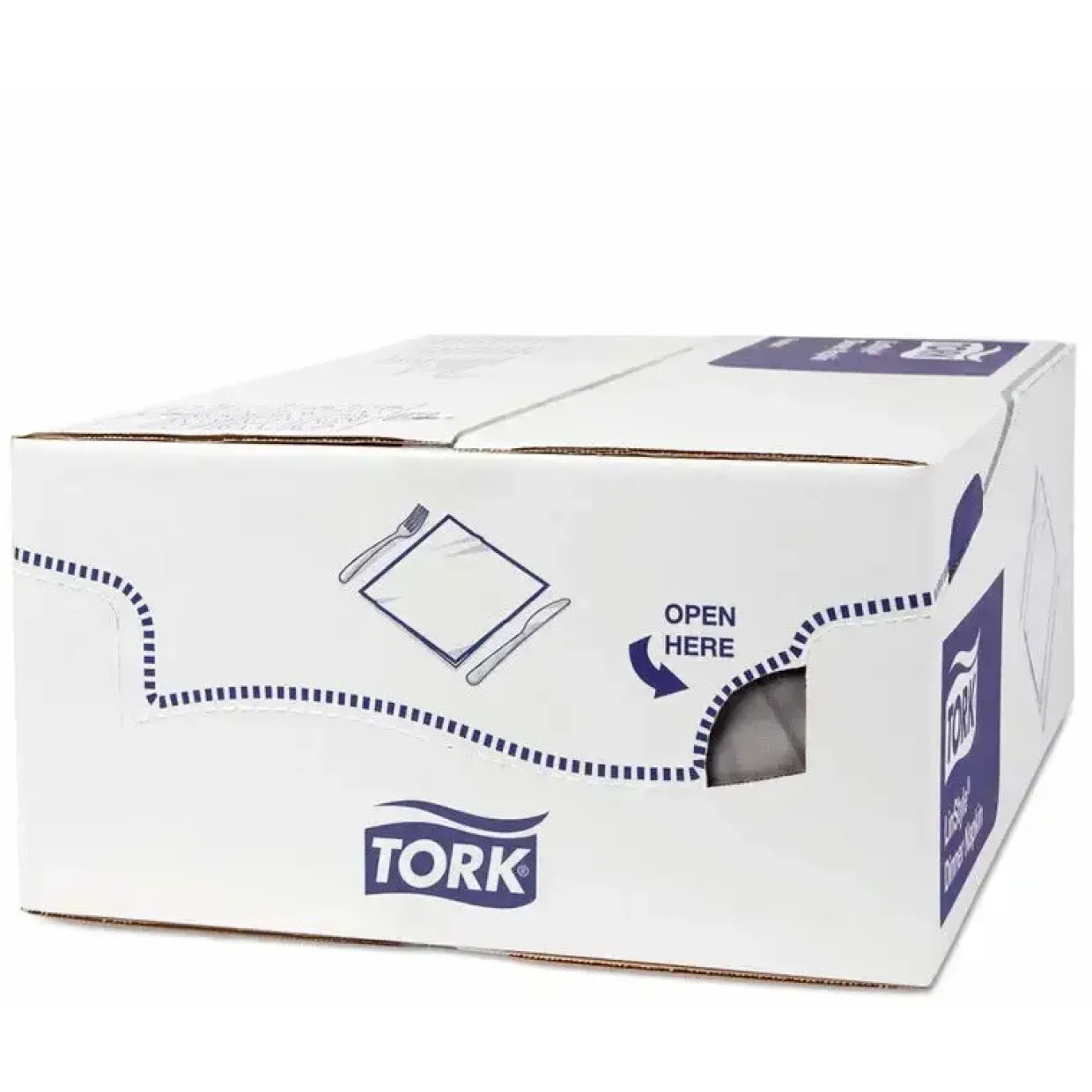 Serviet Tork Linstyle grå 39x39cm 1/4 fold 50stk/pak - 12 stk