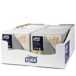 Serviet Tork Linstyle grå 39x39cm 1/4 fold 50stk/pak - 12 stk