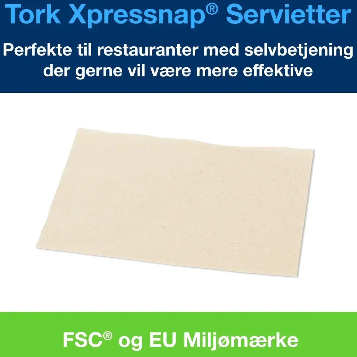 Serviet - Tork Premium N4 12880 - 2-lags - Natur - 33 x 21,3 cm - 8000 stk