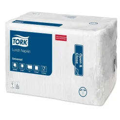 Serviet Tork 509300 32,5x32,5cm 1-lag Hvid - 8 pk x 500 stk/krt