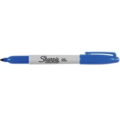 Sharpie tusser Fine Permanent Marker - Blå 1,0 mm - Køb minimum 12 stk.