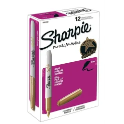 Sharpie tusser Metallic 1,4 mm Permanent Marker - Guld - Køb minimum 12 stk.