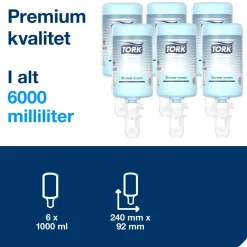Shower Cream - Tork 424601 - Flydende - 1 l - 6 stk/pak