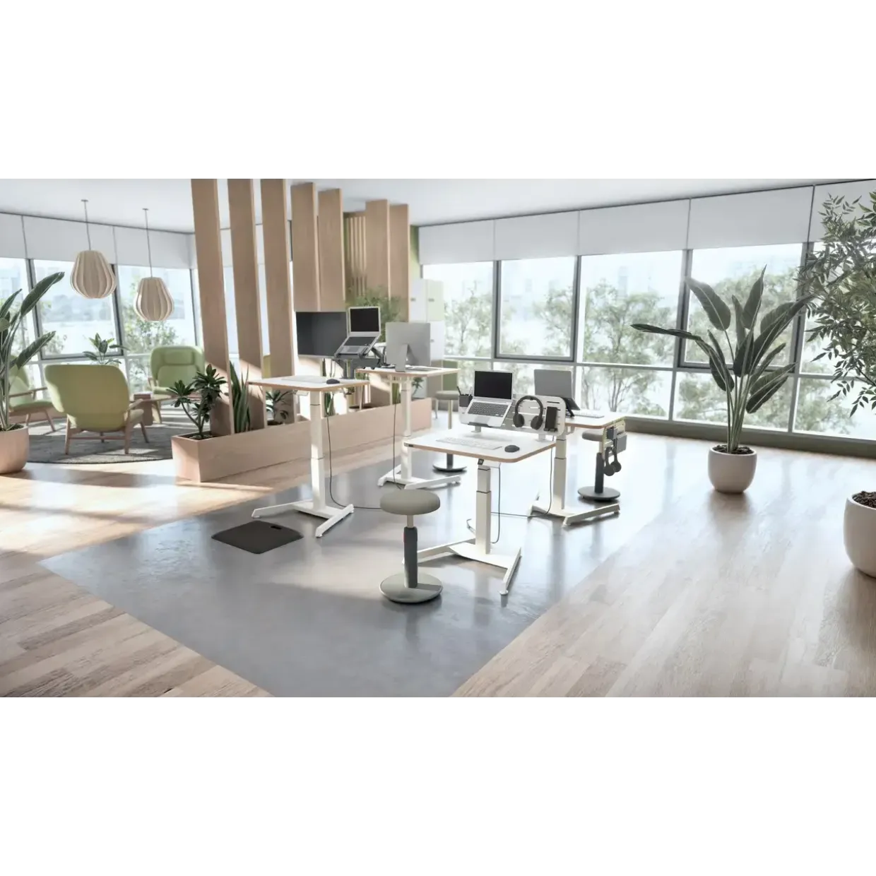 Siddestol – Leitz Ergo Active – Comfort – Mørkegrå