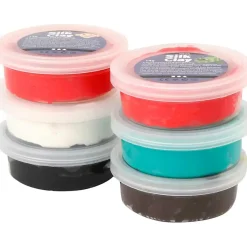 Silk Clay® assorteret farver jul | 6 x 14 gram