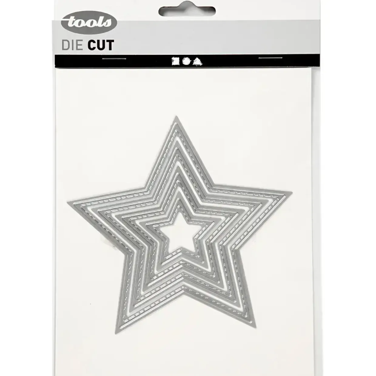Skabelon stjerne 4,5-12 cm
