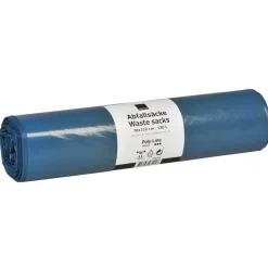 Sæk, ABENA Poly-Line Supersæk, 100 l, blå, LLDPE/genanvendt, 70x110cm - 10 ruller