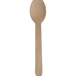 Ske, Abena Gastro, 16cm, brun, birketræ|voks, komposterbar, enkeltindpakket - 400 stk