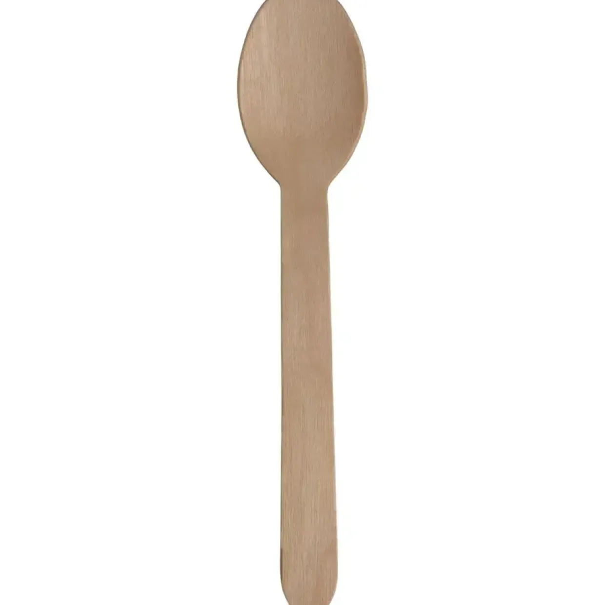 Ske, Abena Gastro, 16cm, brun, birketræ|voks, komposterbar, enkeltindpakket - 400 stk