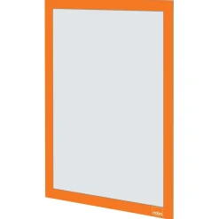 Skifteramme Nobo Infotavle magnetisk/selvklæb A4 orange - 2 stk