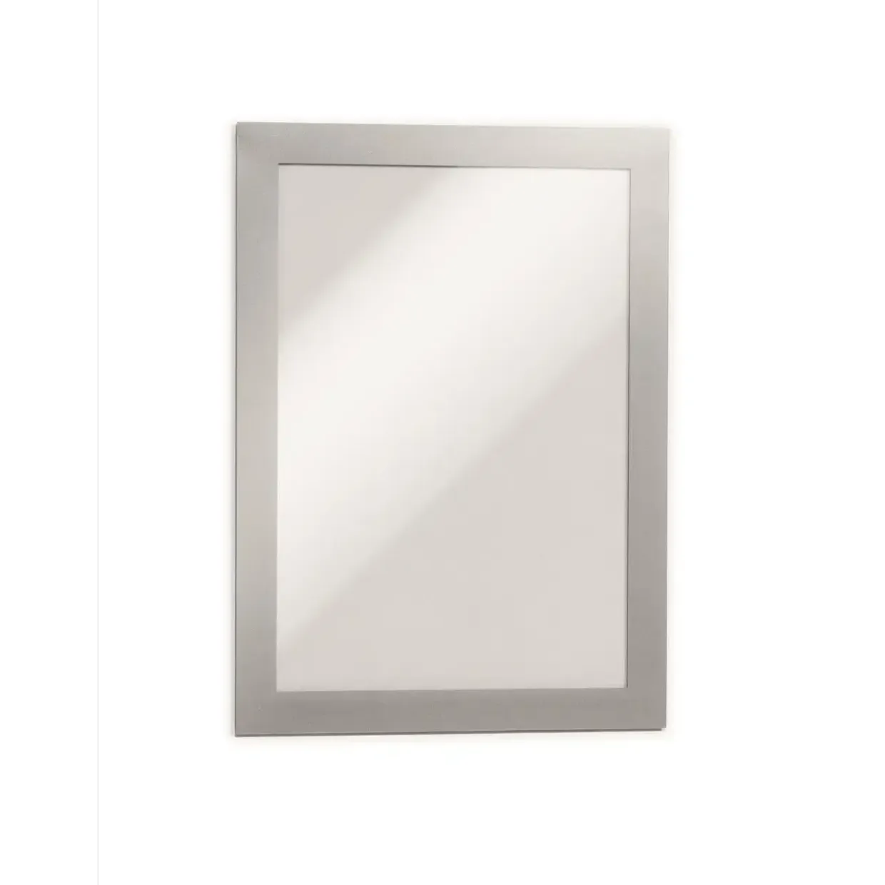 Skifteramme - selvklæbende A5 DURAFRAME® magnetisk med sølvramme - 2 stk.