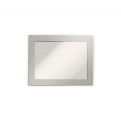 Skilt - A6 DURAFRAME® MAGNETIC med sølv ramme - 5 stk.