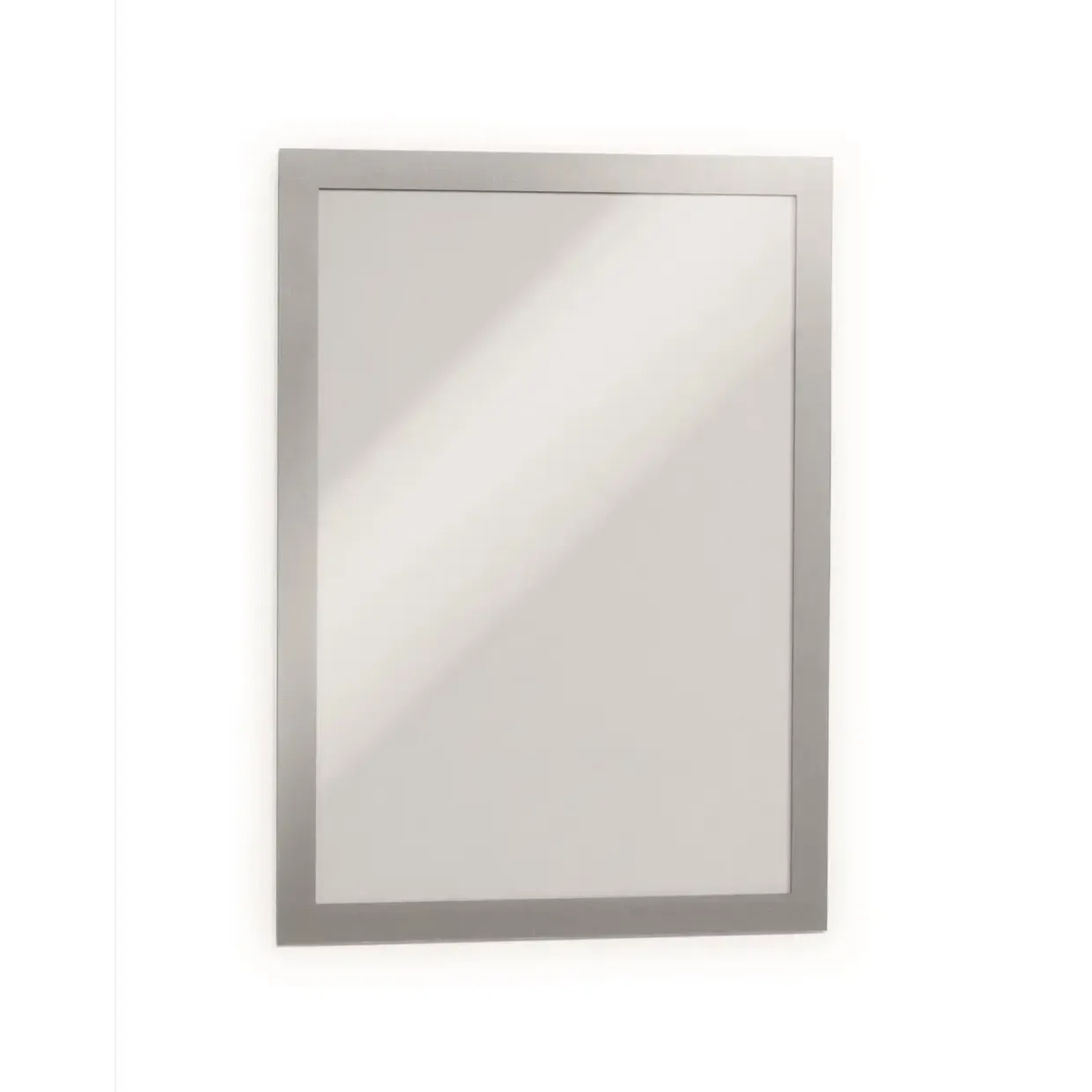 Skilt DURAFRAME® selvklæbende A4 m/sølv ramme 2stk/pak