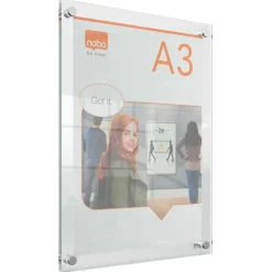 Skilt til montering - Nobo Akryl Premium Plus A3 - Vægmodel