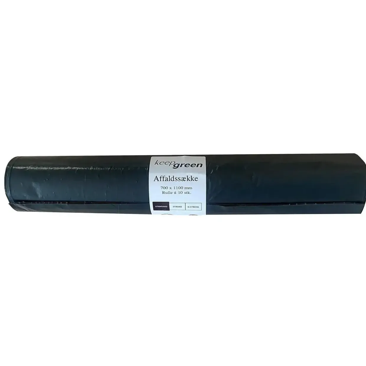 Sæk KeepGreen 100ltr B700xL1100mm 45my Standard Sort - 20 rl x 10 stk/krt