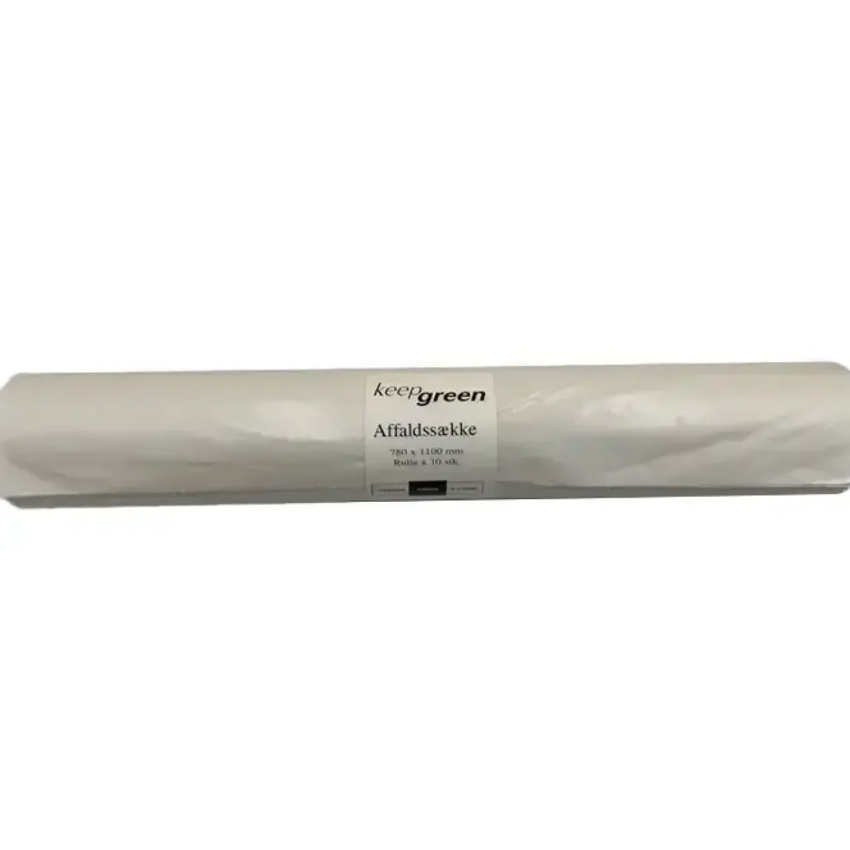 Sæk KeepGreen 110ltr B780xL1100mm 55my Strong Hvid - 12 rl x 10 stk/krt