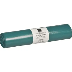 Sække - Poly-Line LDPE 125L 48my - Blå - 80x100cm - 25 stk/rulle - 240 ruller