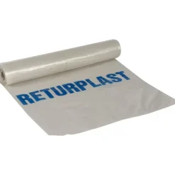 Sække Returplast LDPE transparent tonet 50 my 75x139 cm 125 L - 15 ruller