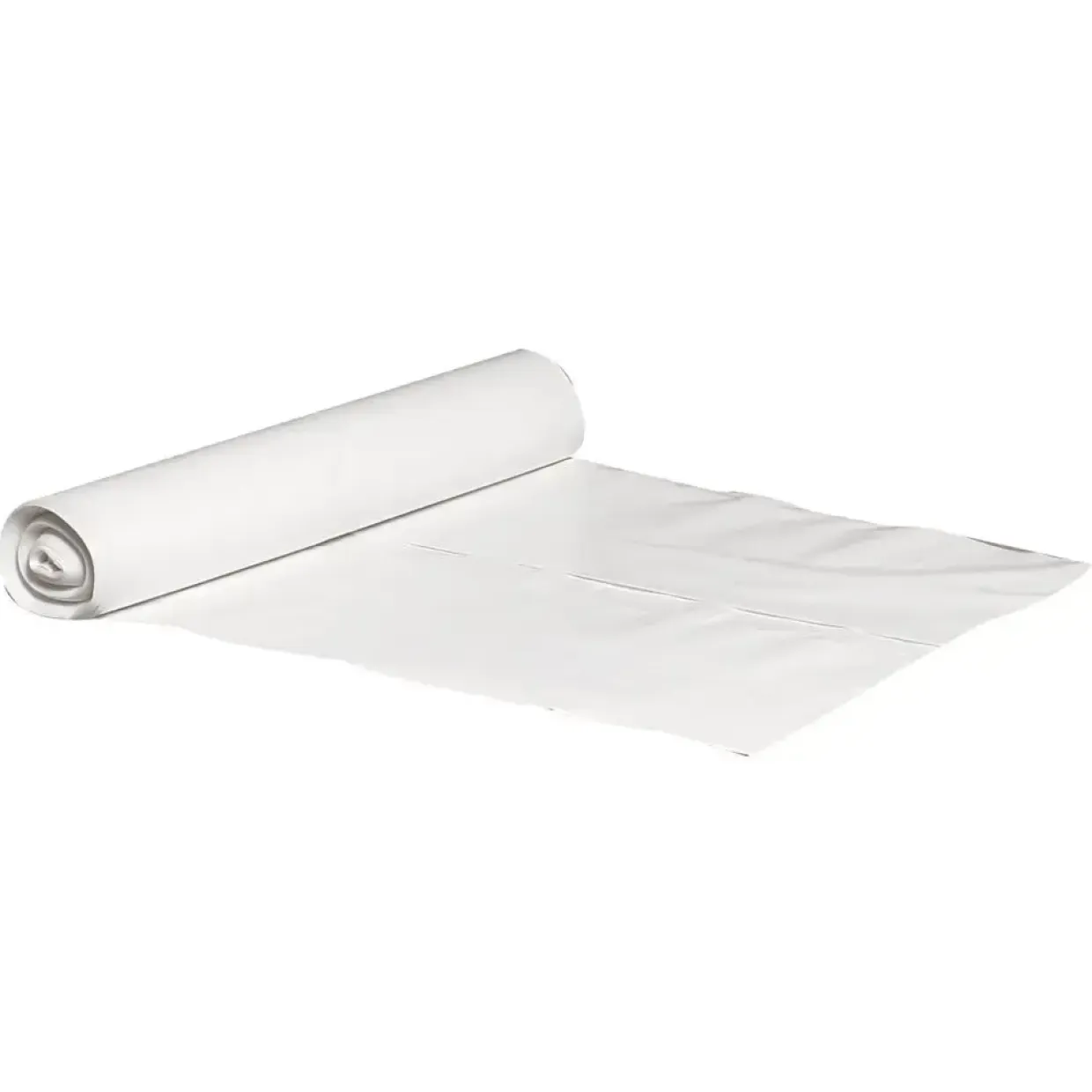 Sæk - LDPE Genanvendt - Hvid - 83 x 135 cm - 40 micron - 20 ruller