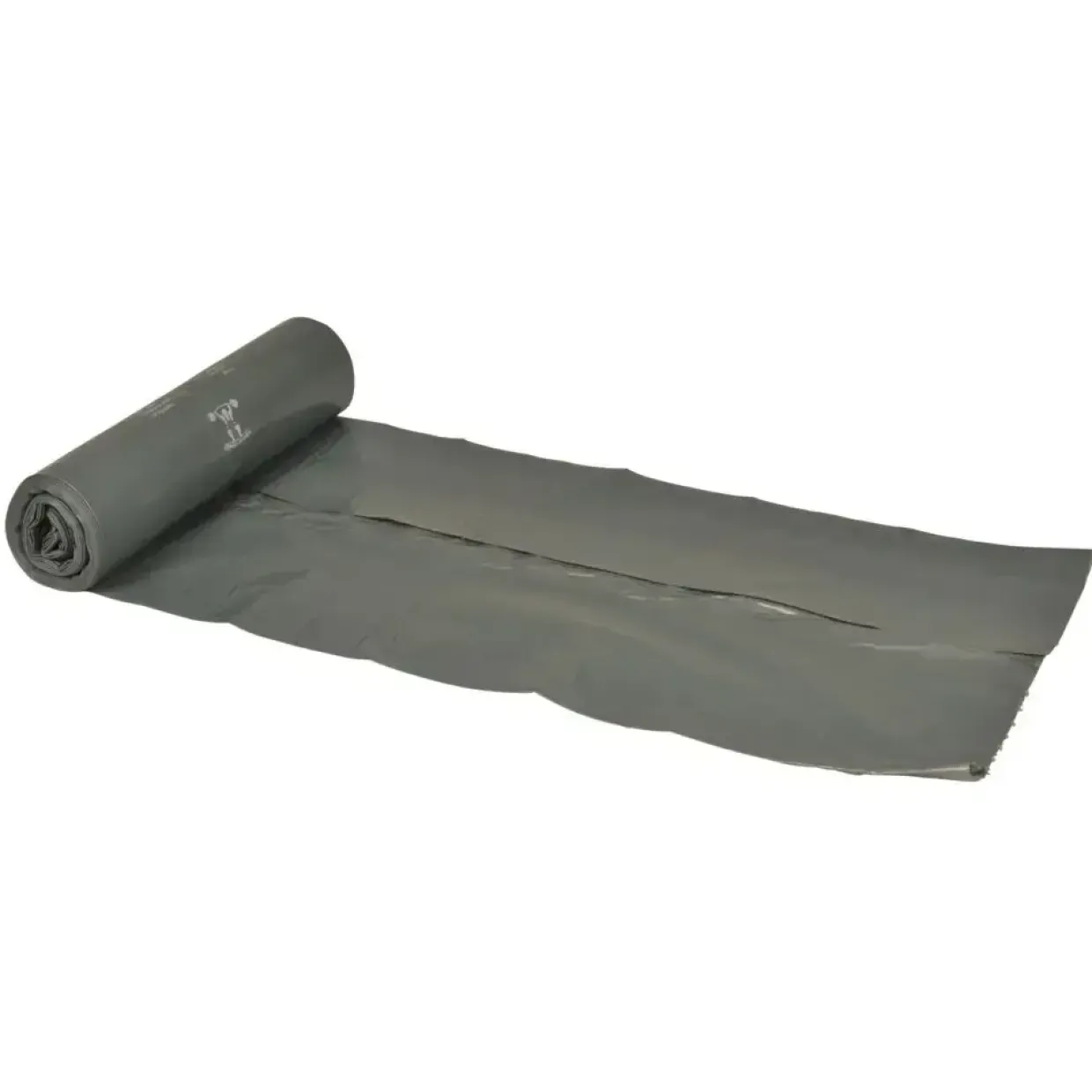 Sæk, 40 l, grå, LDPE/genanvendt, 55x80cm, co-ekstruderet - 30 ruller