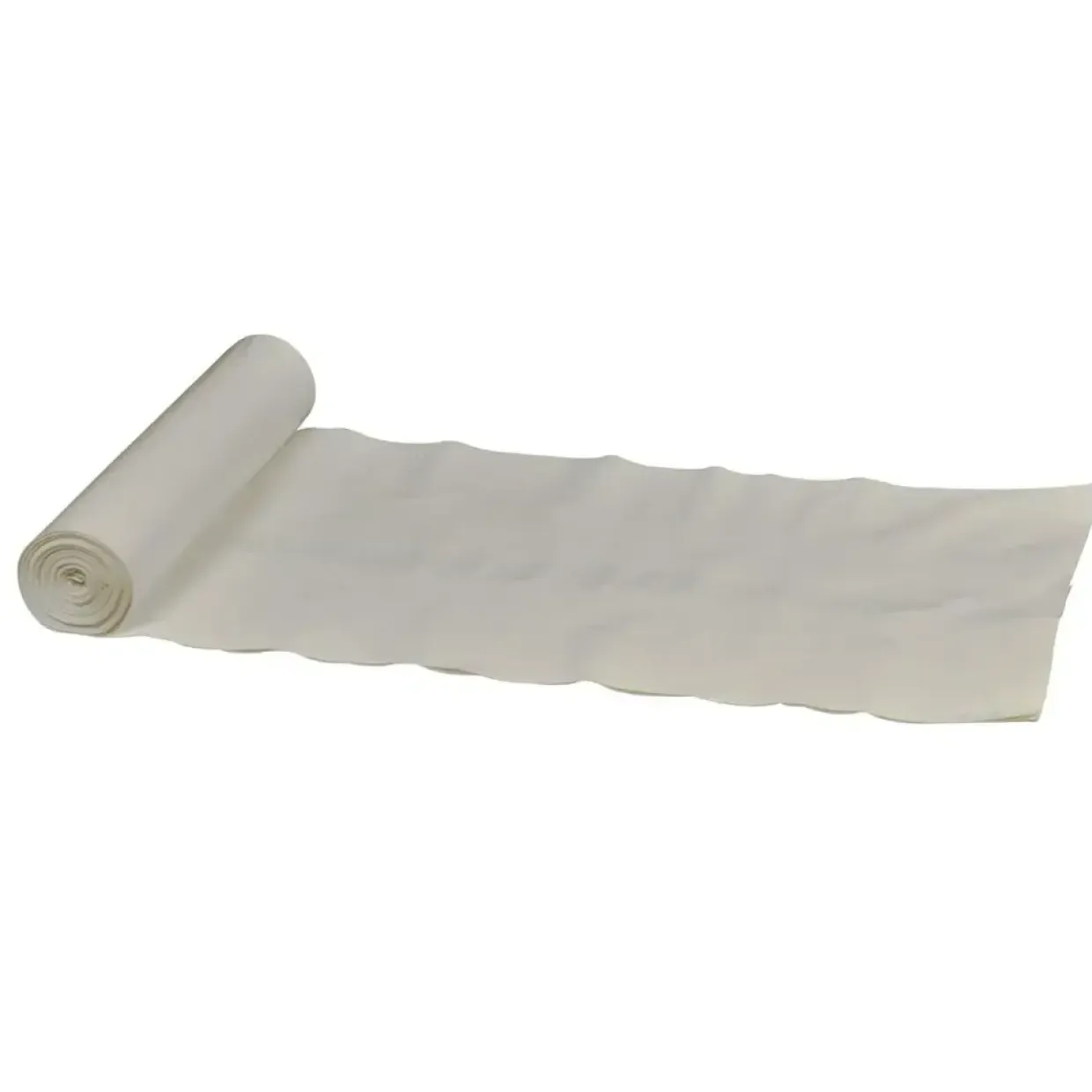 Sæk, 135 l, hvid, LDPE/genanvendt, 75x115cm - 6 ruller