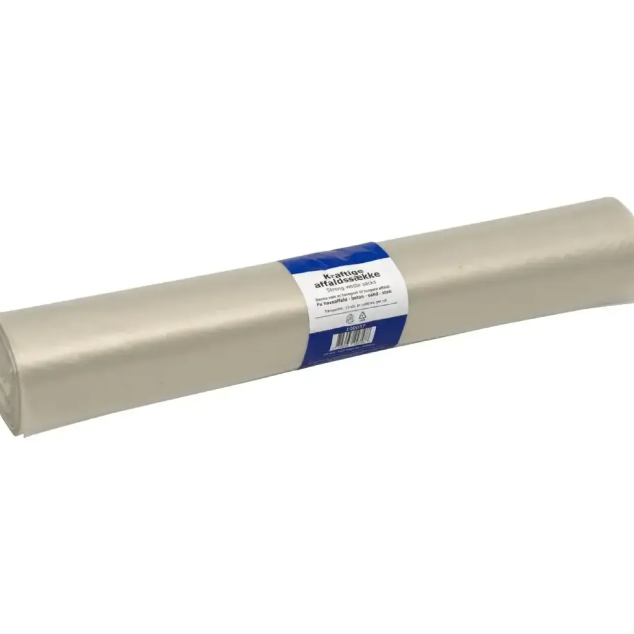 Sæk, 100 l, klar, LDPE/genanvendt, 70x110cm, co-ekstruderet
