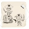 Skopose størrelse 37 x 41 cm 110 g/m2 lys natur | pirater