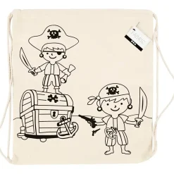 Skopose størrelse 37 x 41 cm 110 g/m2 lys natur | pirater