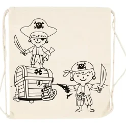 Skopose størrelse 37 x 41 cm 110 g/m2 lys natur | pirater