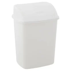 Skraldespand med låg hvid - 4,45 l