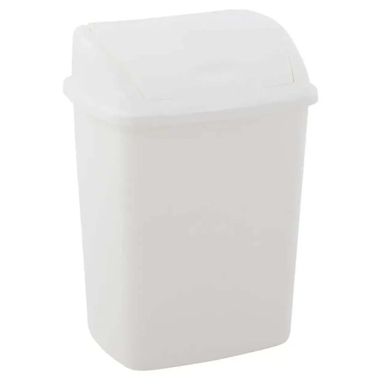 Skraldespand med låg hvid - 4,45 l
