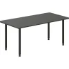 Skrivebord DNA, Antracit 1600x800 mm I-ben/Sort