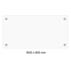 Skrivebord DNA, Antracit 1600x800 mm I-ben/Sort
