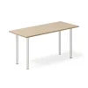 Skrivebord DNA, Eg 1400x600mm I-ben/Alugrå